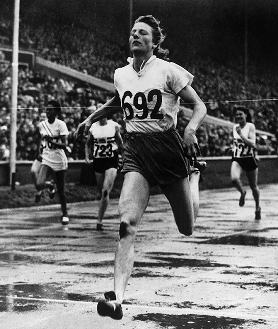 Fanny Blankers Koen From Holland In 1948 During The Summer Olympic Games