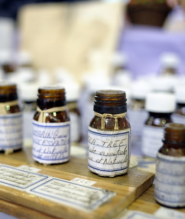 Essential Oils on a Market Stall