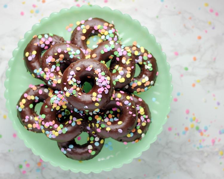 Chocolate Zucchini Doughnuts