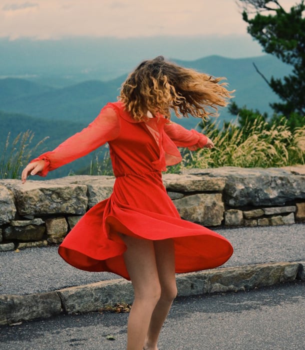 woman-wearing-red