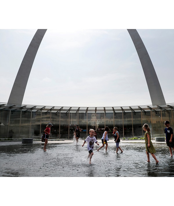 Gateway Arch Renovations, St. Louis, USA - 03 Jul 2018