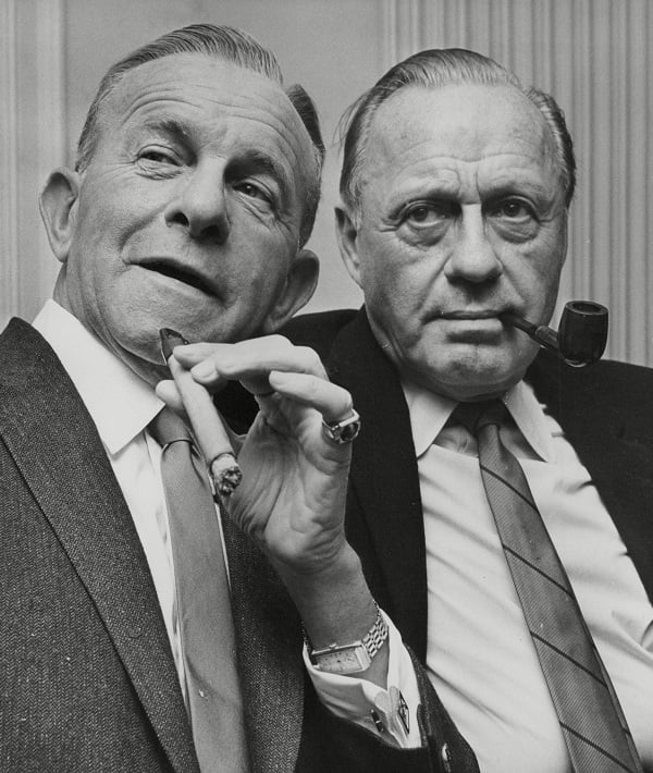 George Burns And Jack Benny (l-r) American Comedians. Box 713 228101611 A.jpg.