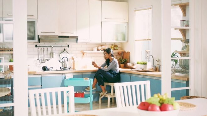 woman-alone-kitchen-home