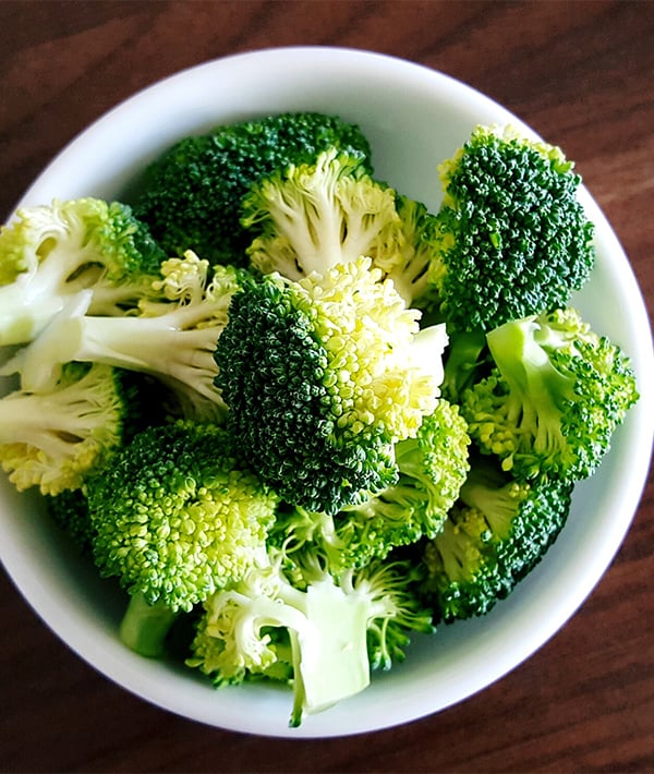 Close-Up Of Broccoli In Bowl