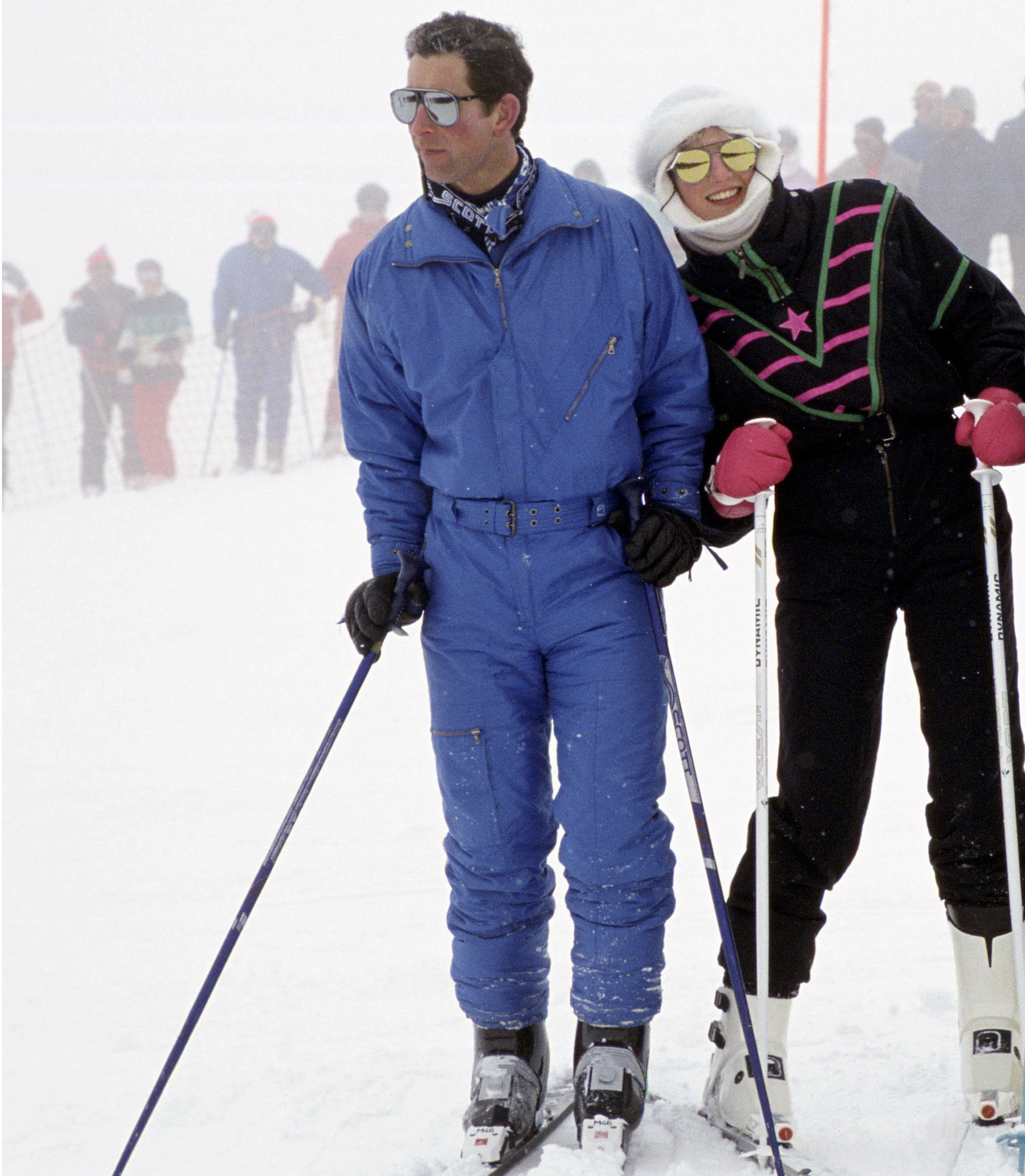 Charles Diana Sarah And Andrew Skiing