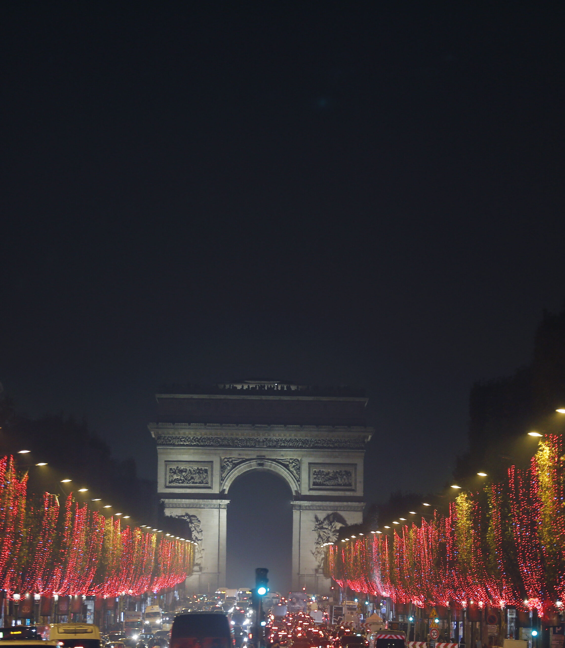 Christmas Lights Launch On The Champs Elysees In Paris