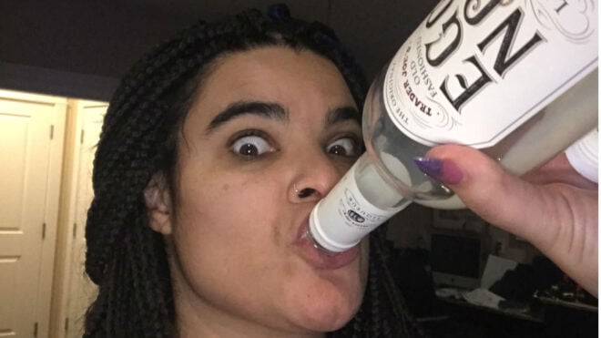 mom drinking