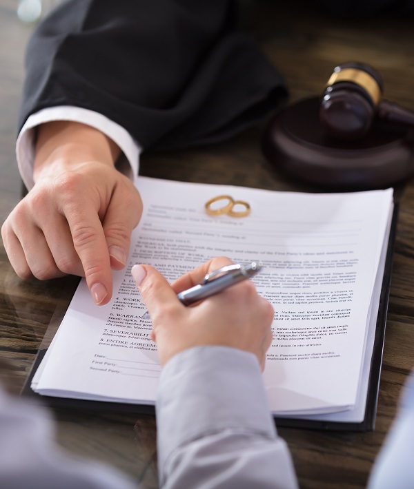 Female Signing Contract