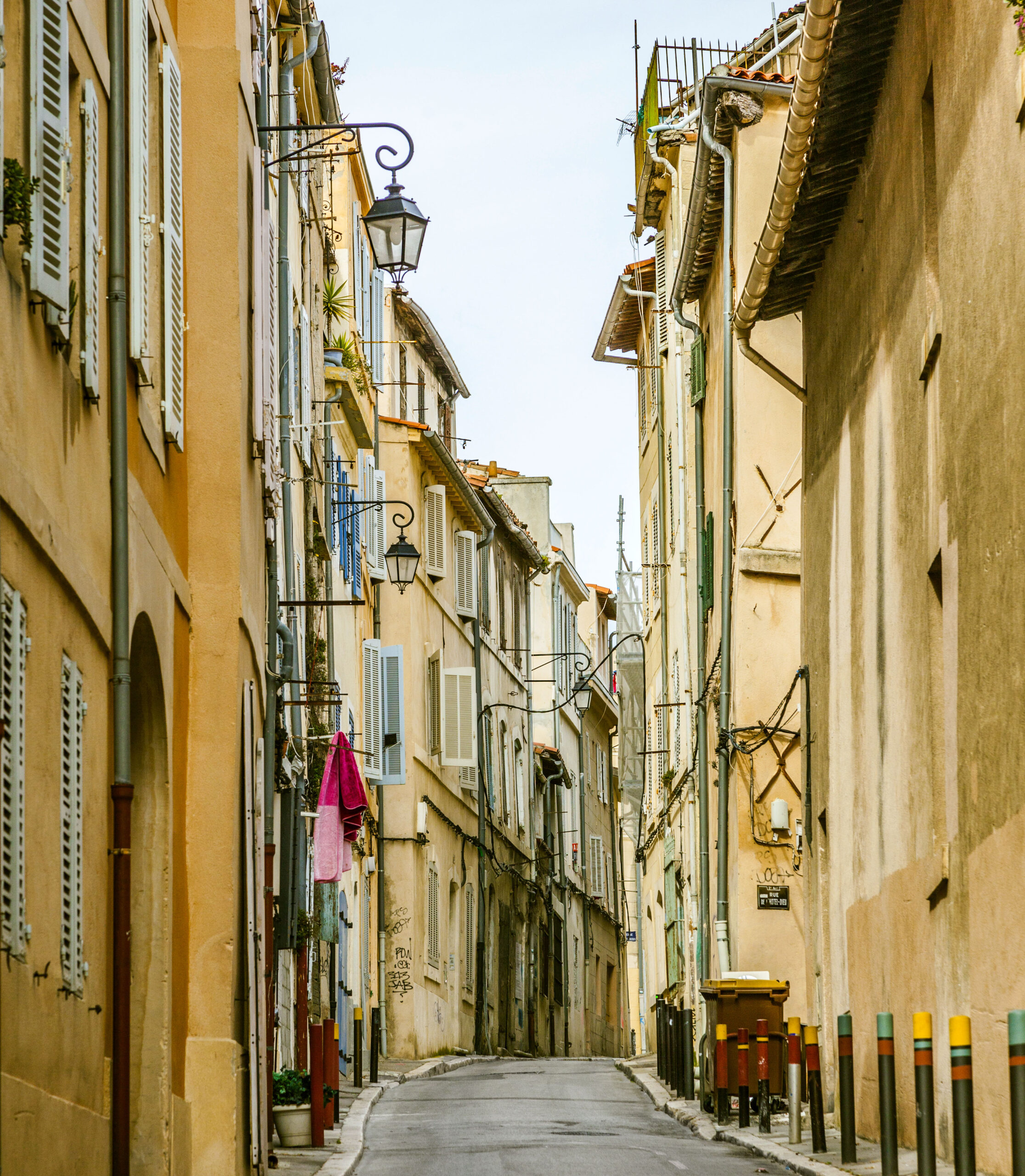 View of the historic quarter Le Panier in Marseille