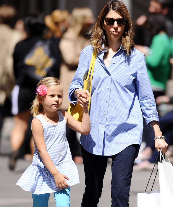 Sofia Coppola spends the day with her daughter Romy in New York