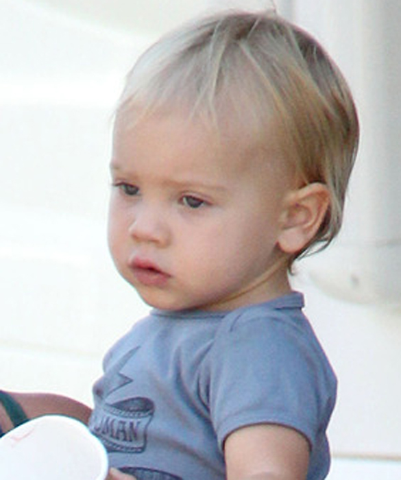 **EXCLUSIVE** Pink wears a sheer dress and goes barefoot as she carries daughter Willow Sage on the set of her new music video in Los Angeles