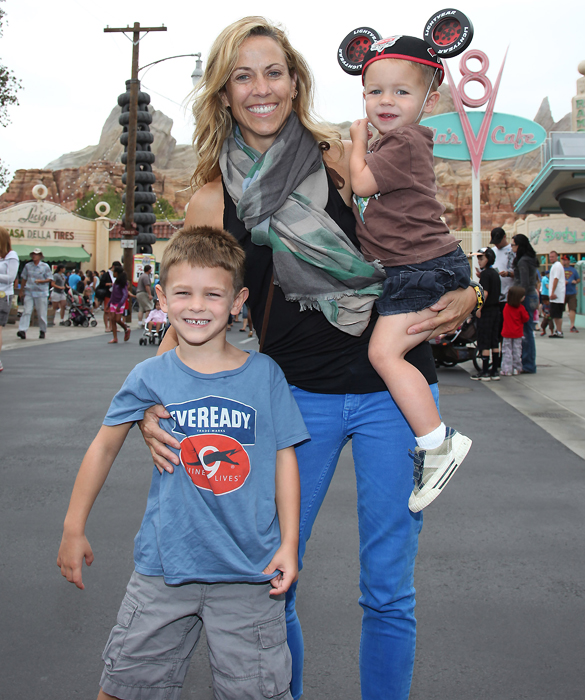 Sheryl Crow And Sons Visit Disneyland