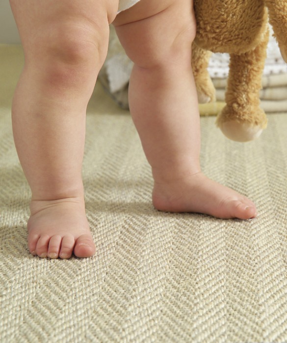 Toddlers feet on floor