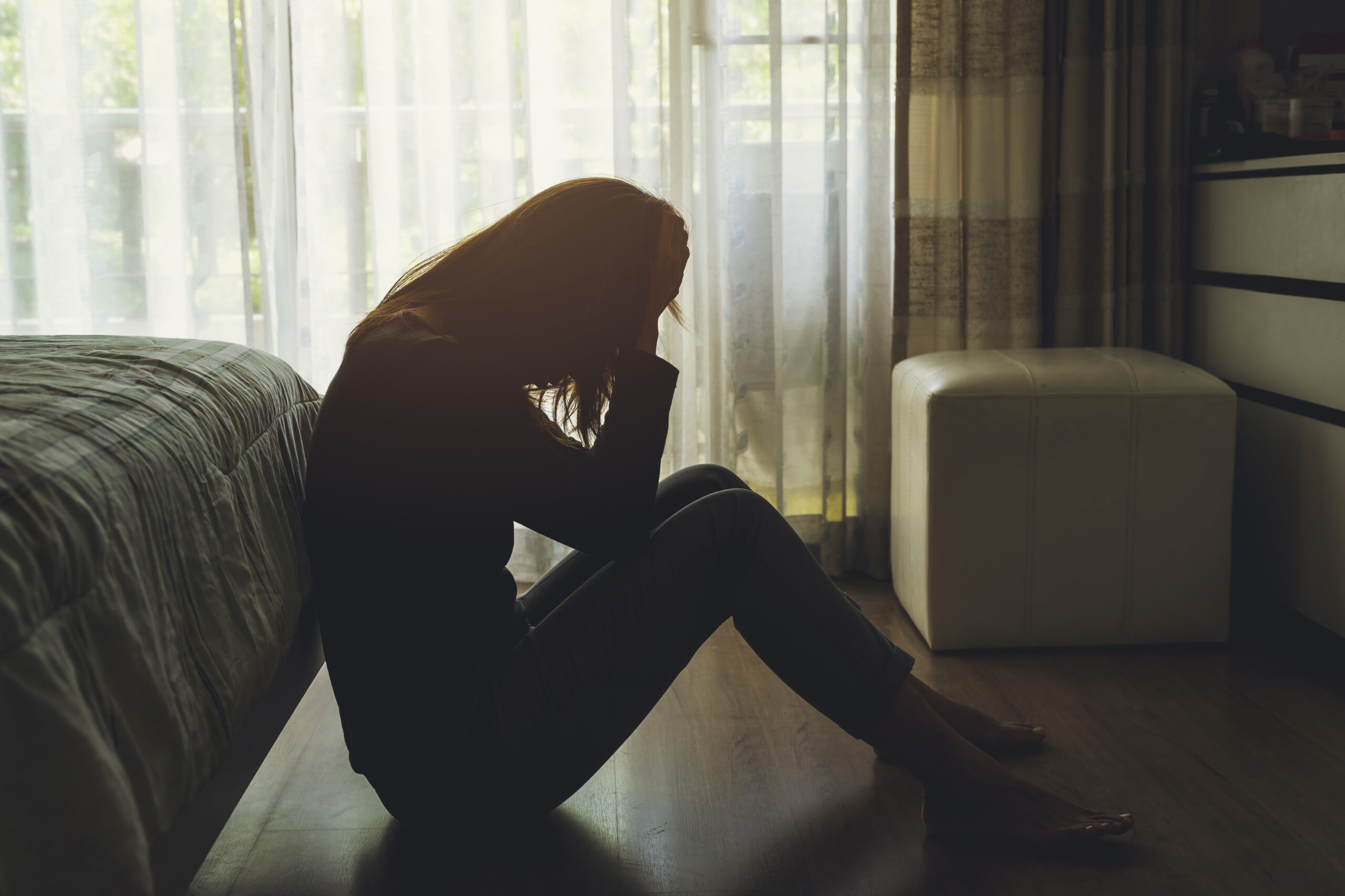 Anxious woman