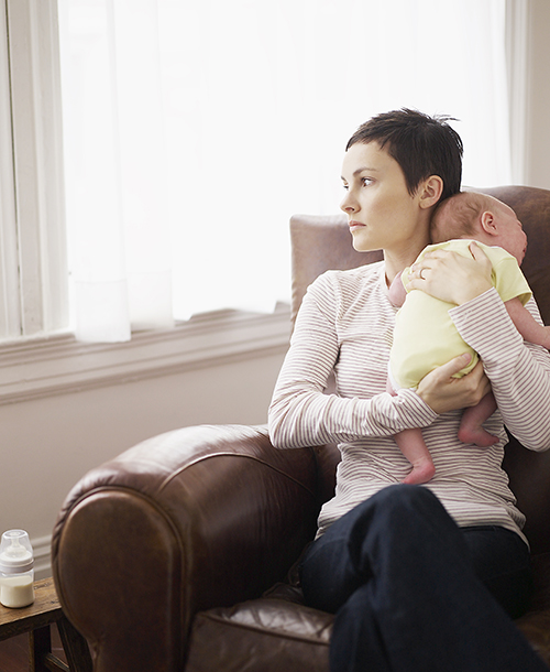 Mom Holding Baby