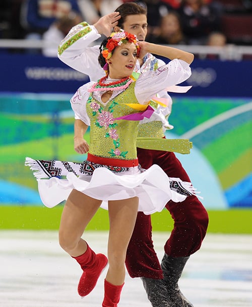 Ukraine's Anna Zadorozhniuk and Sergei V