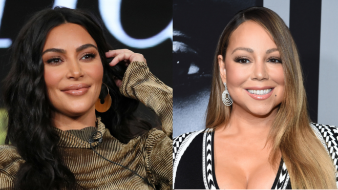Kim Kardashian and Mariah Carey