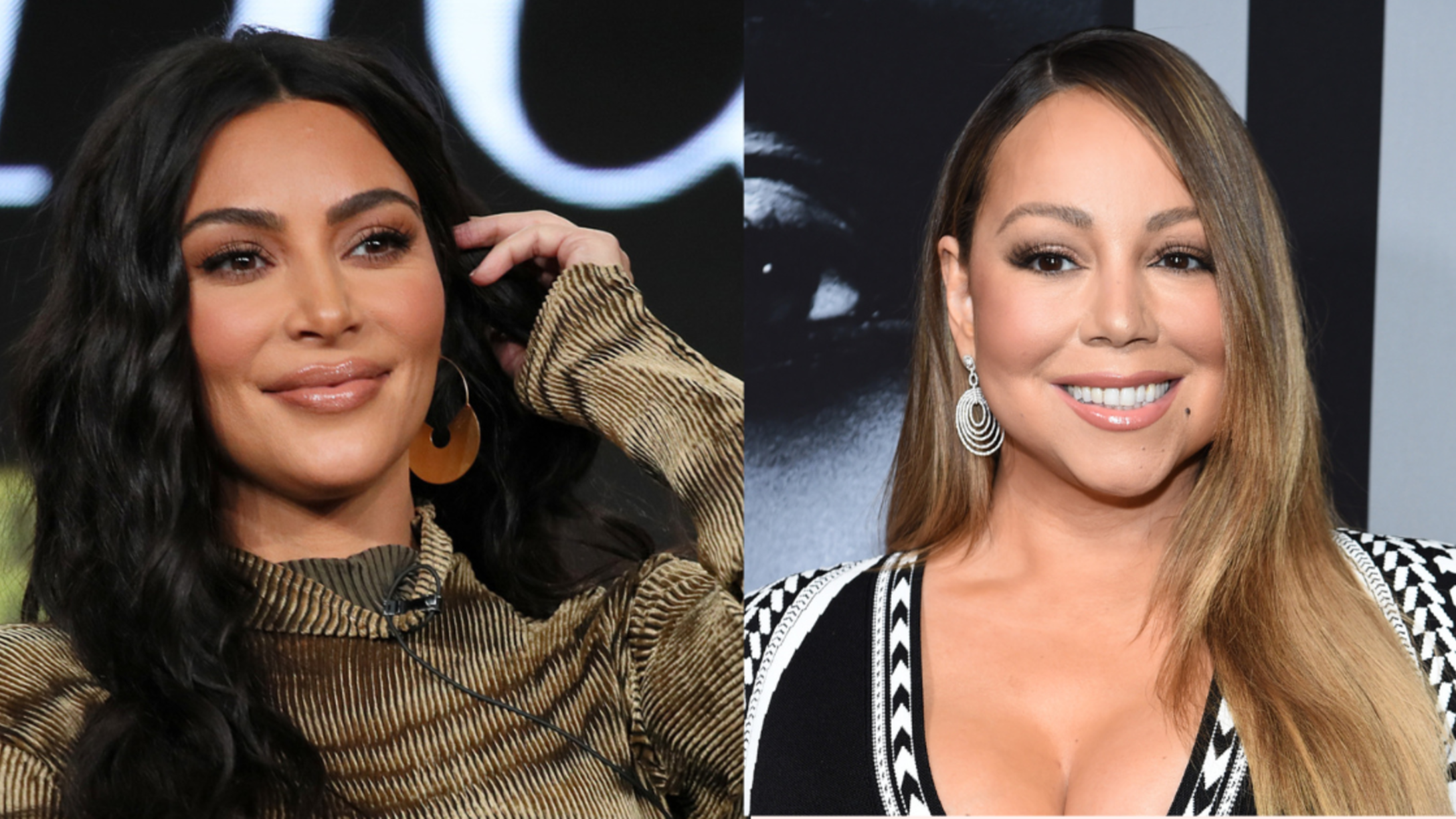 Kim Kardashian and Mariah Carey
