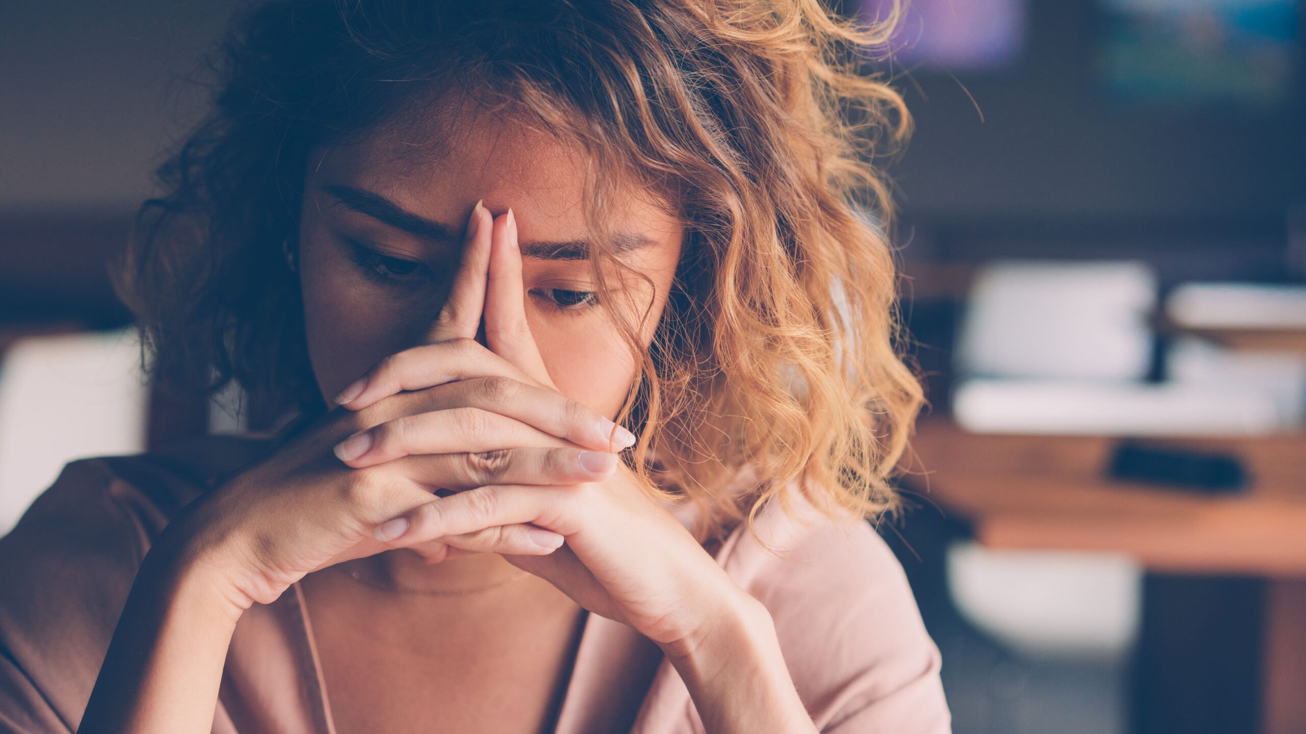 Depressed woman