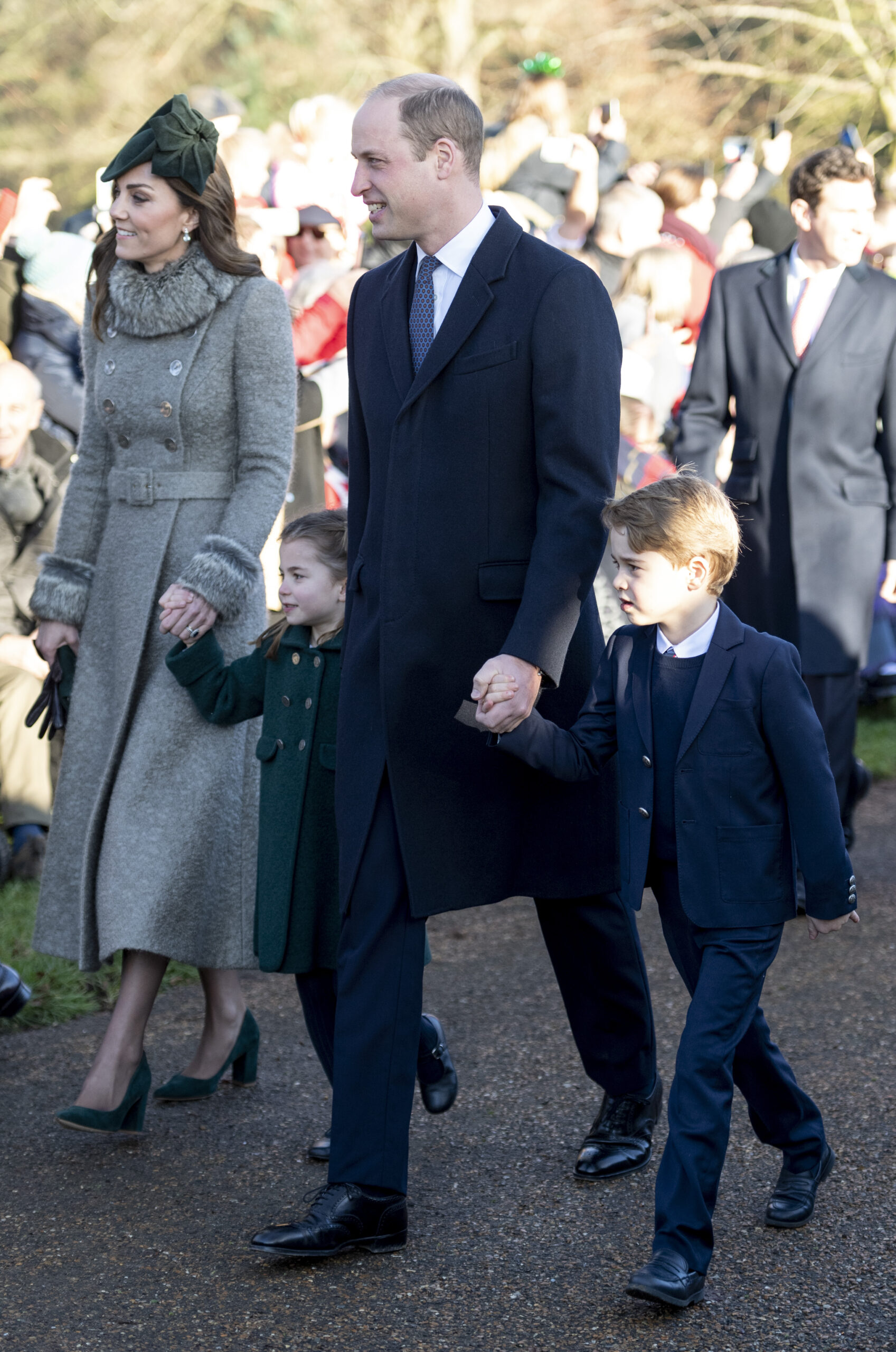 The Royal Family Attend Church On Christmas Day