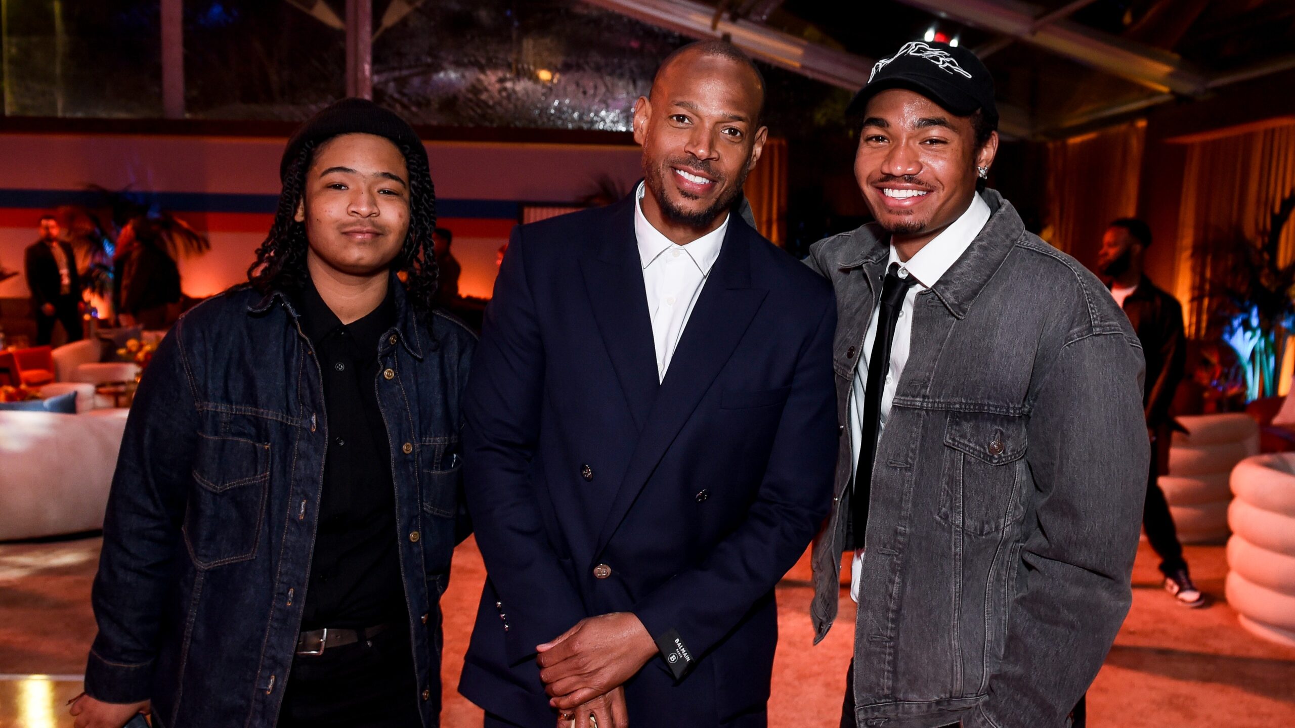 Marlon Wayans and his sons