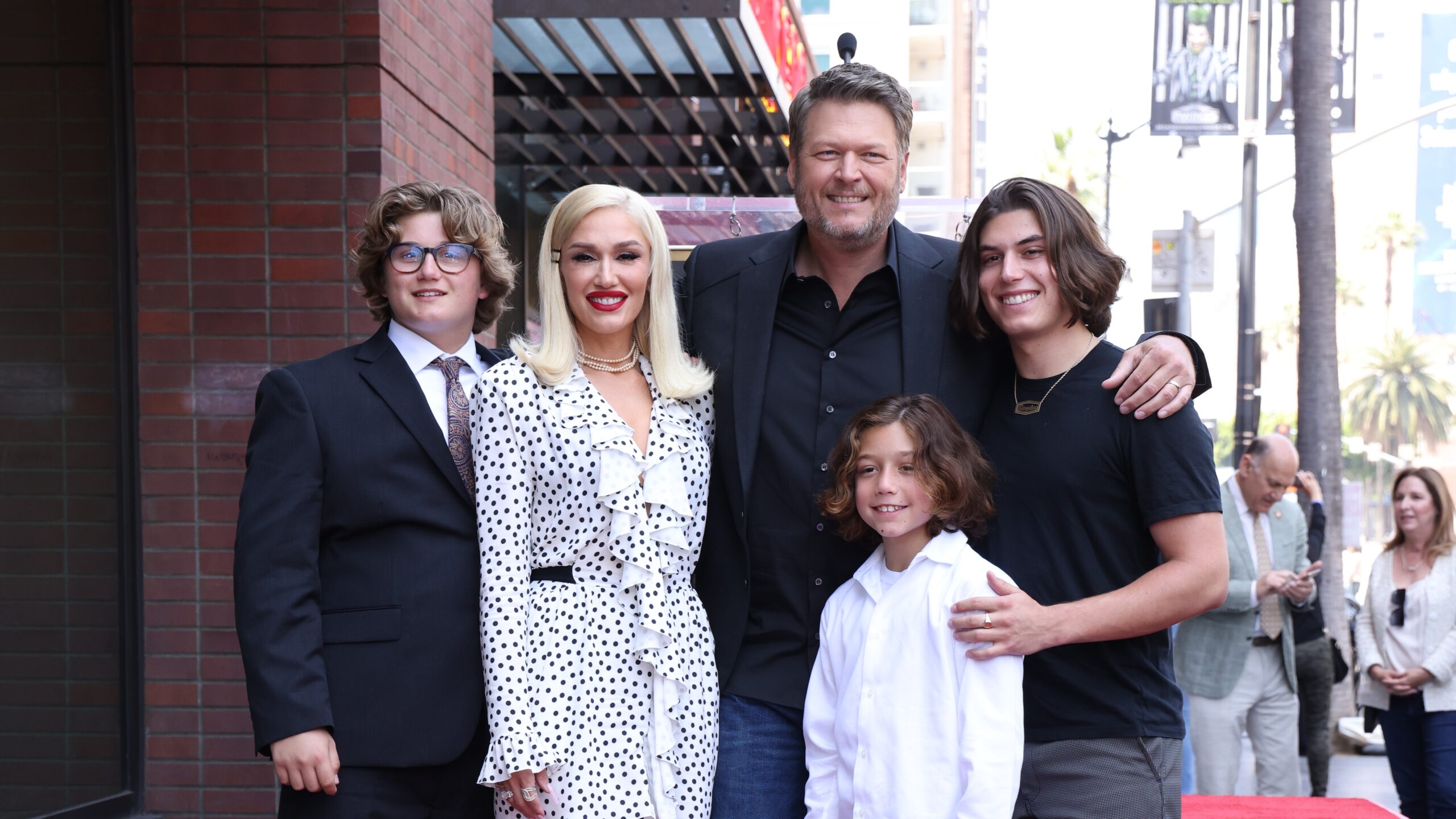 Gwen Stefani and her family