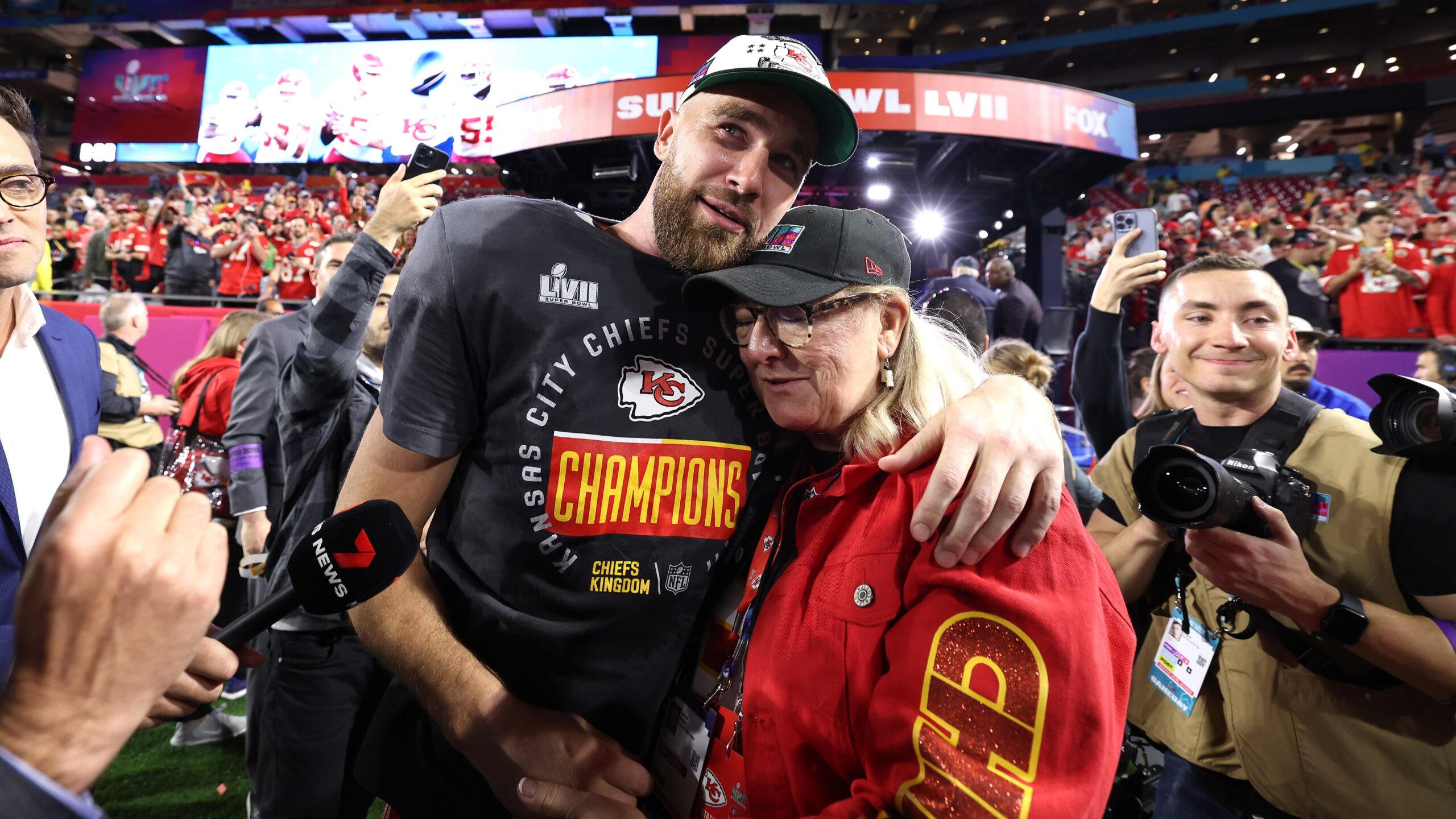 Travis Kelce and Donna Kelce