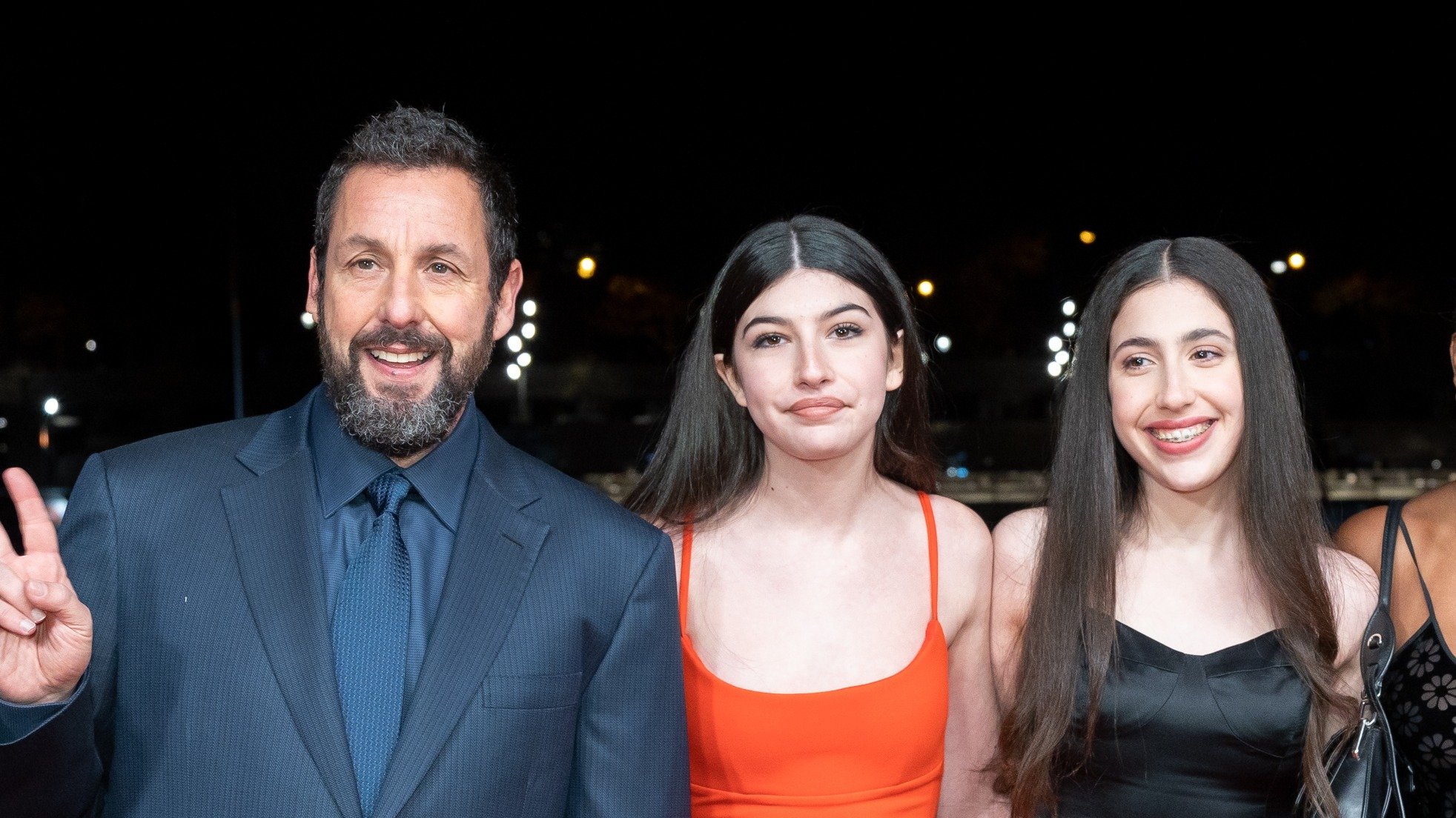 Adam Sandler and his daughters