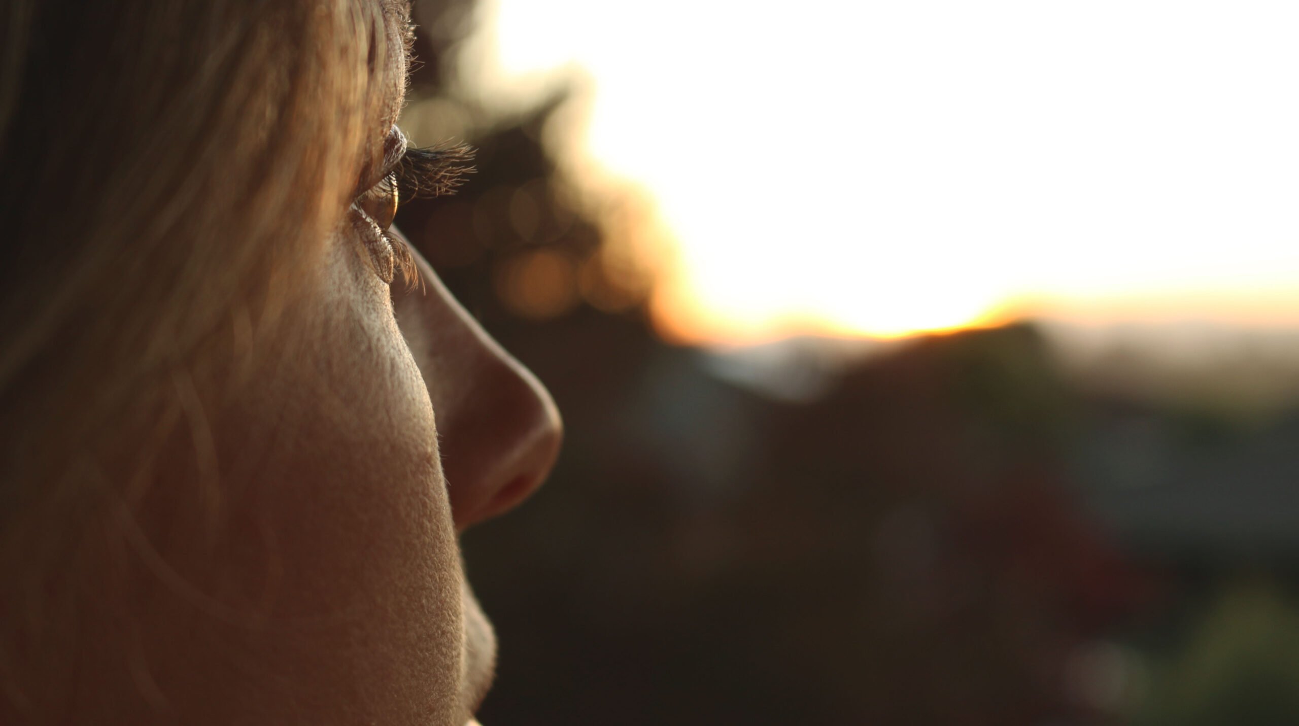 Young Woman Profile Close up