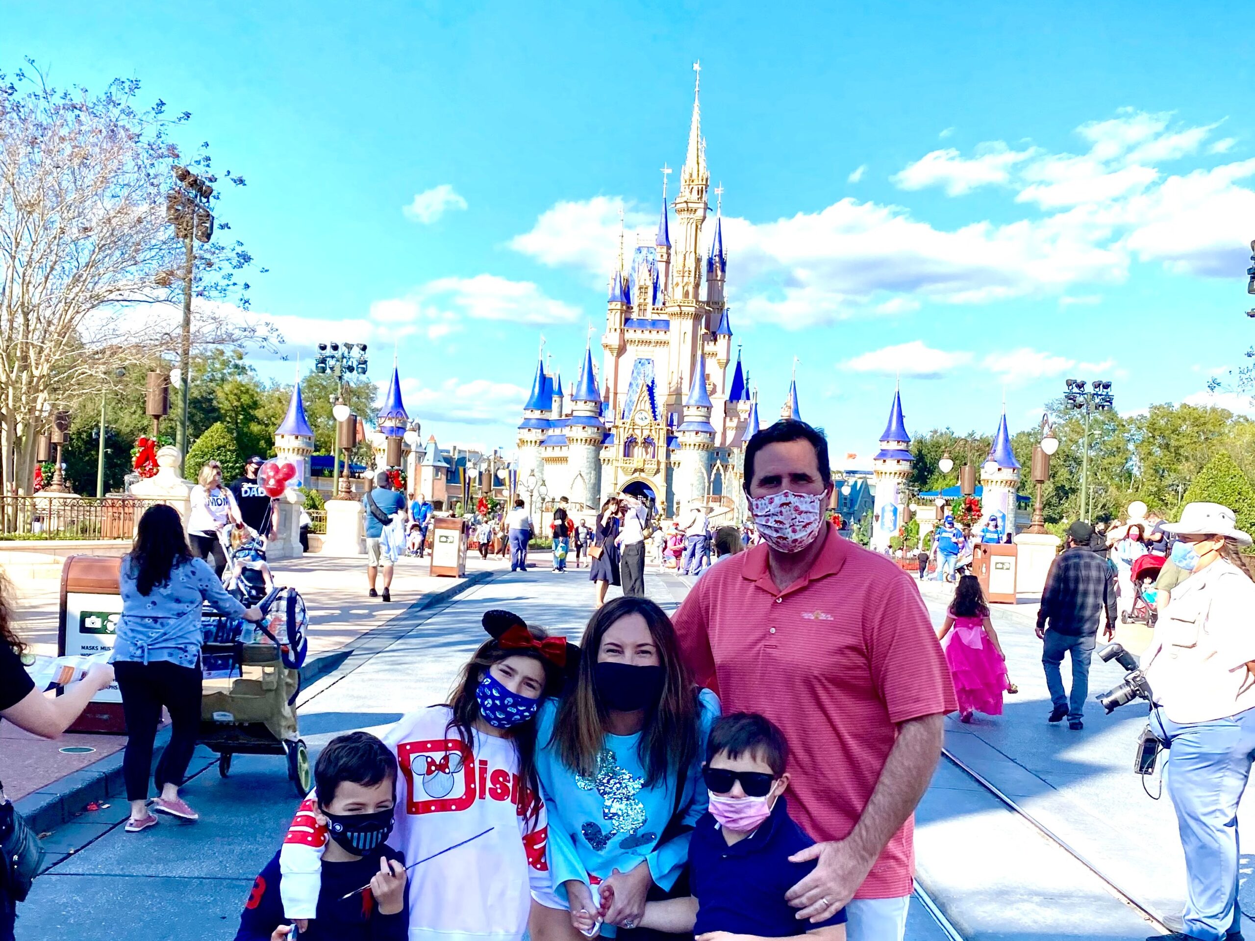 Brown family at Walt Disney World in January 2021