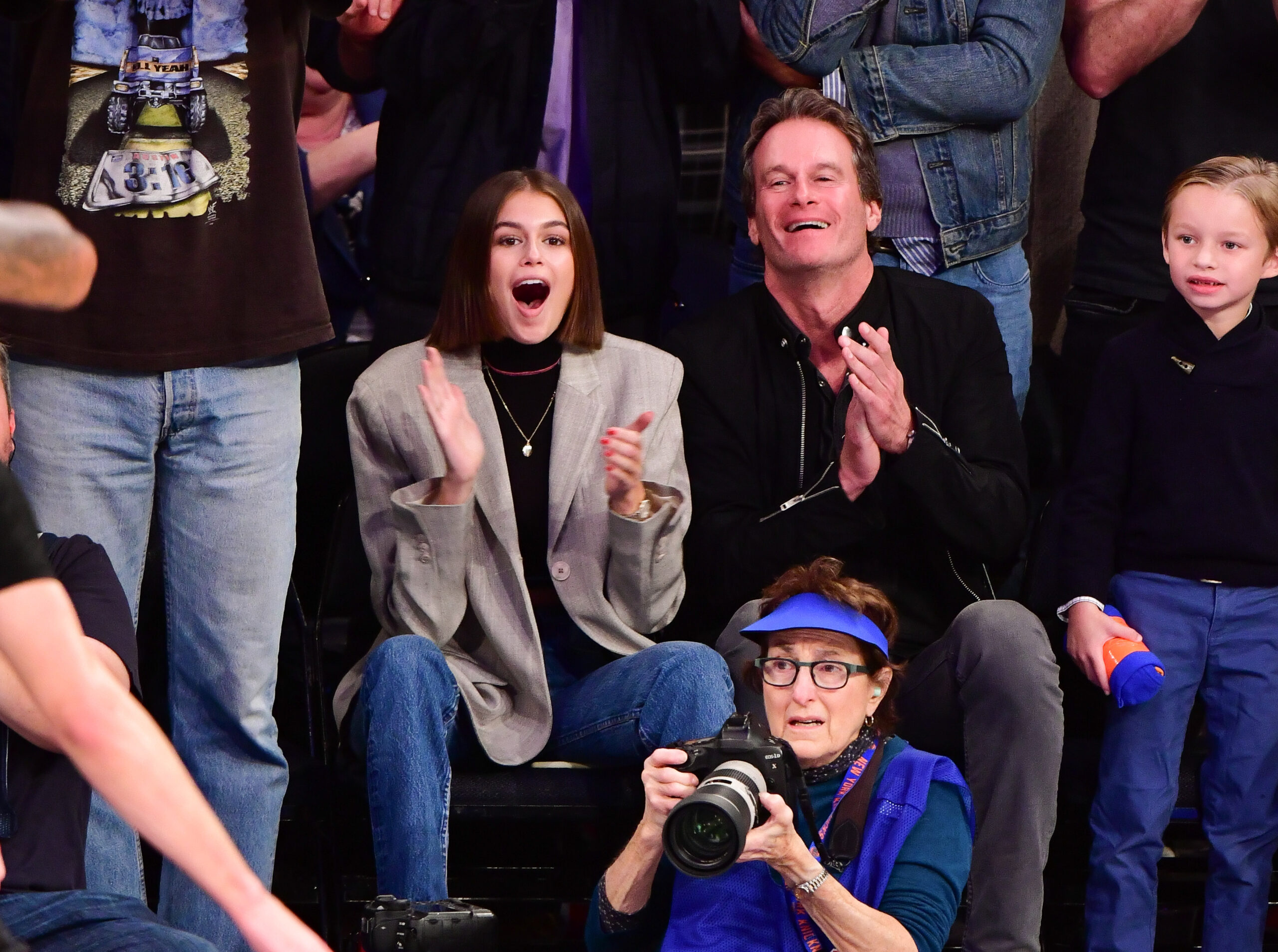 Celebrities Attend Chicago Bulls v New York Knicks Game
