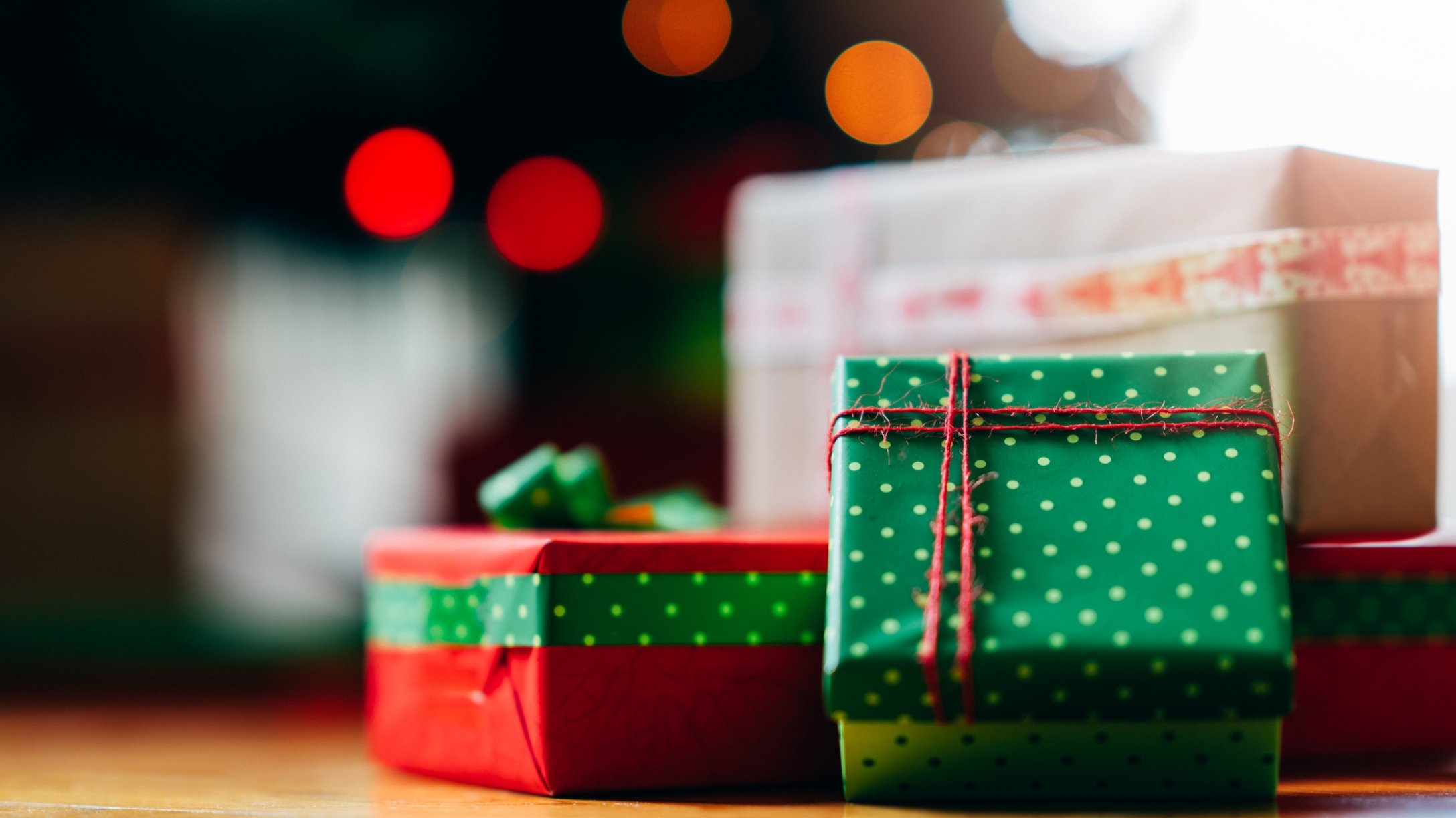 Gifts under Christmas tree