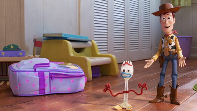 Tom Hanks and Tony Hale in Toy Story 4 (2019)