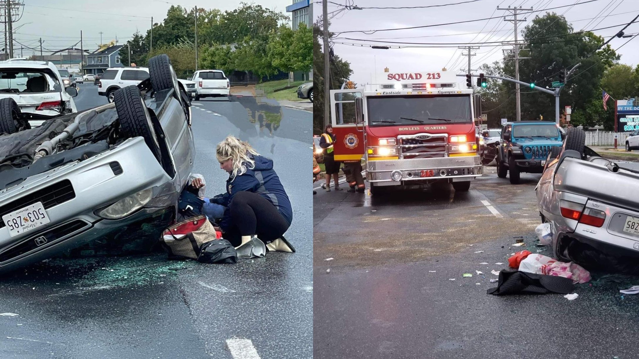 scene of car crash