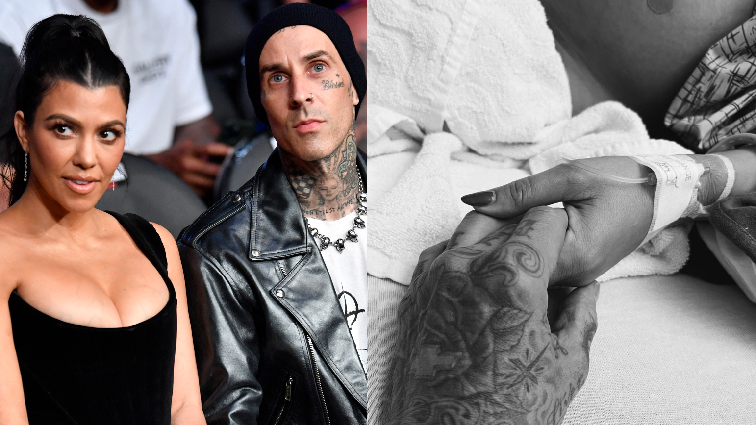 Kourtney Kardashian and Travis Barker