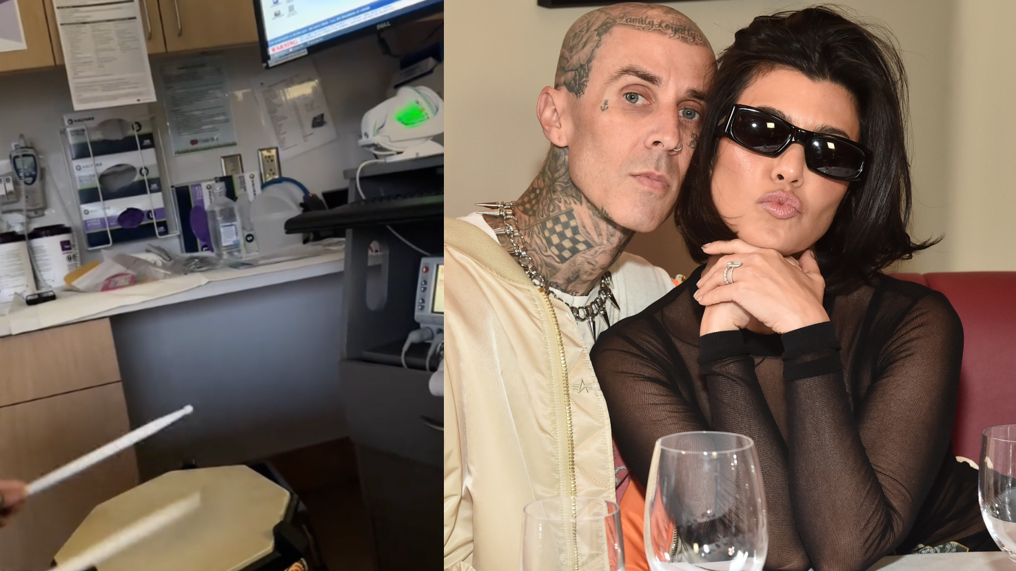 Travis Barker and Kourtney Kardashian
