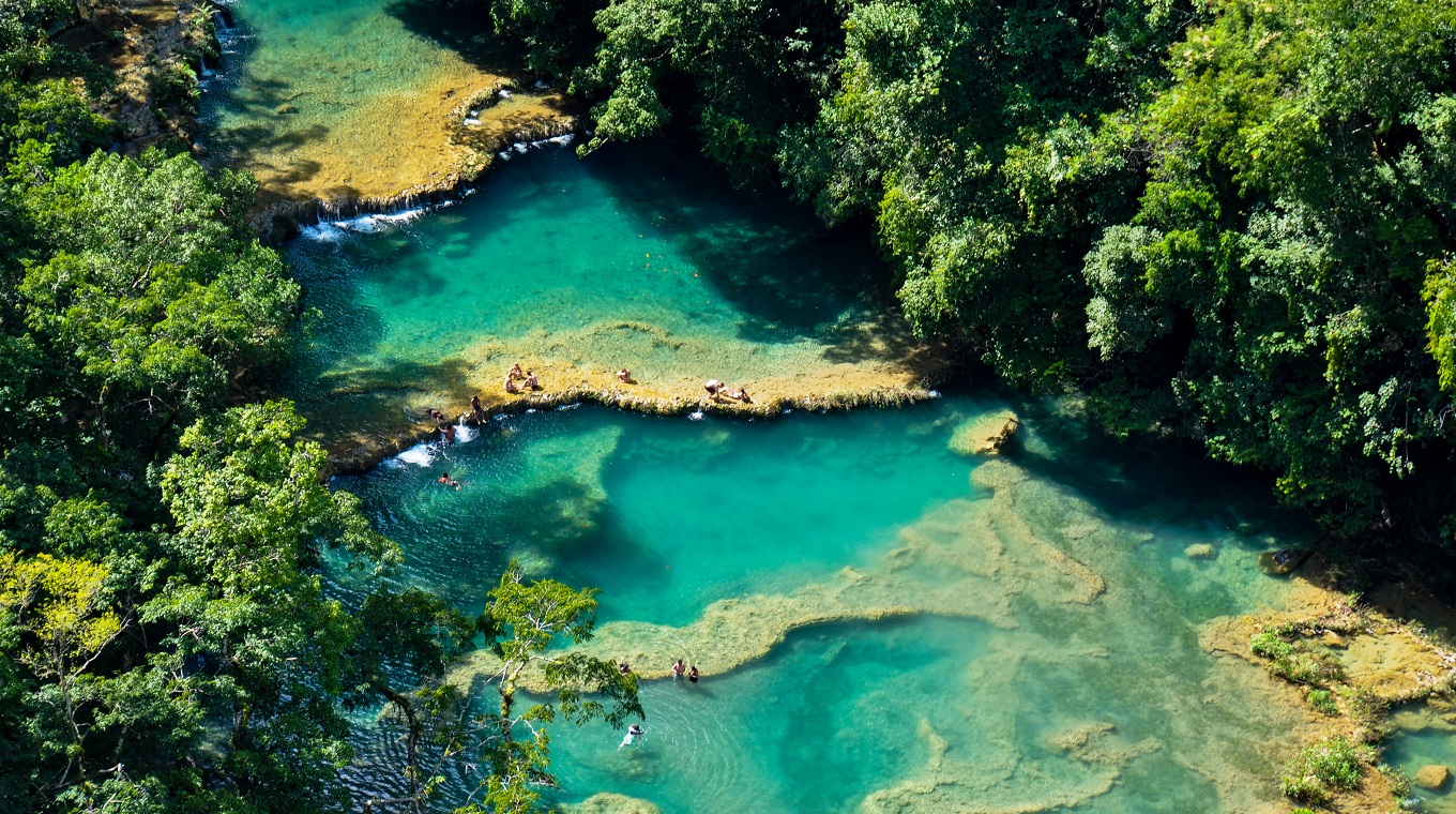 Semuc Champey natural swimming pools, Guatemala