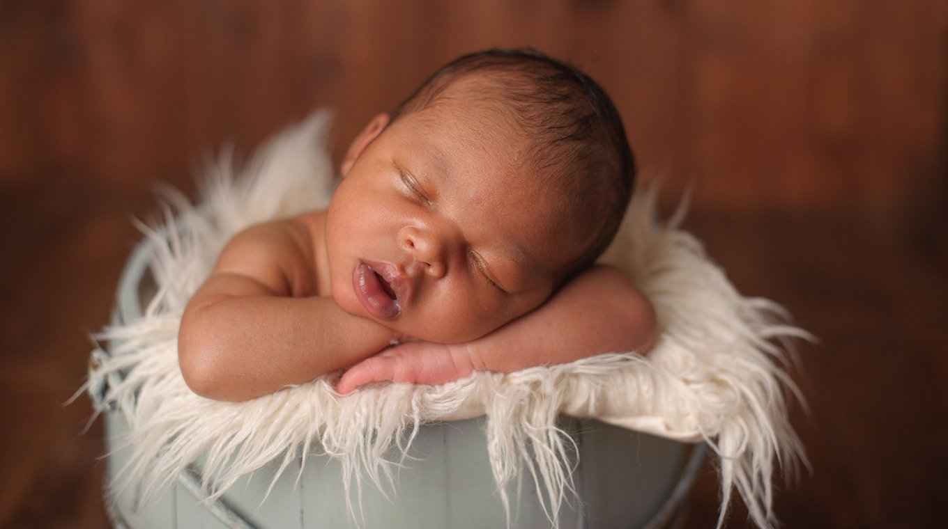 Sleeping Newborn Boy