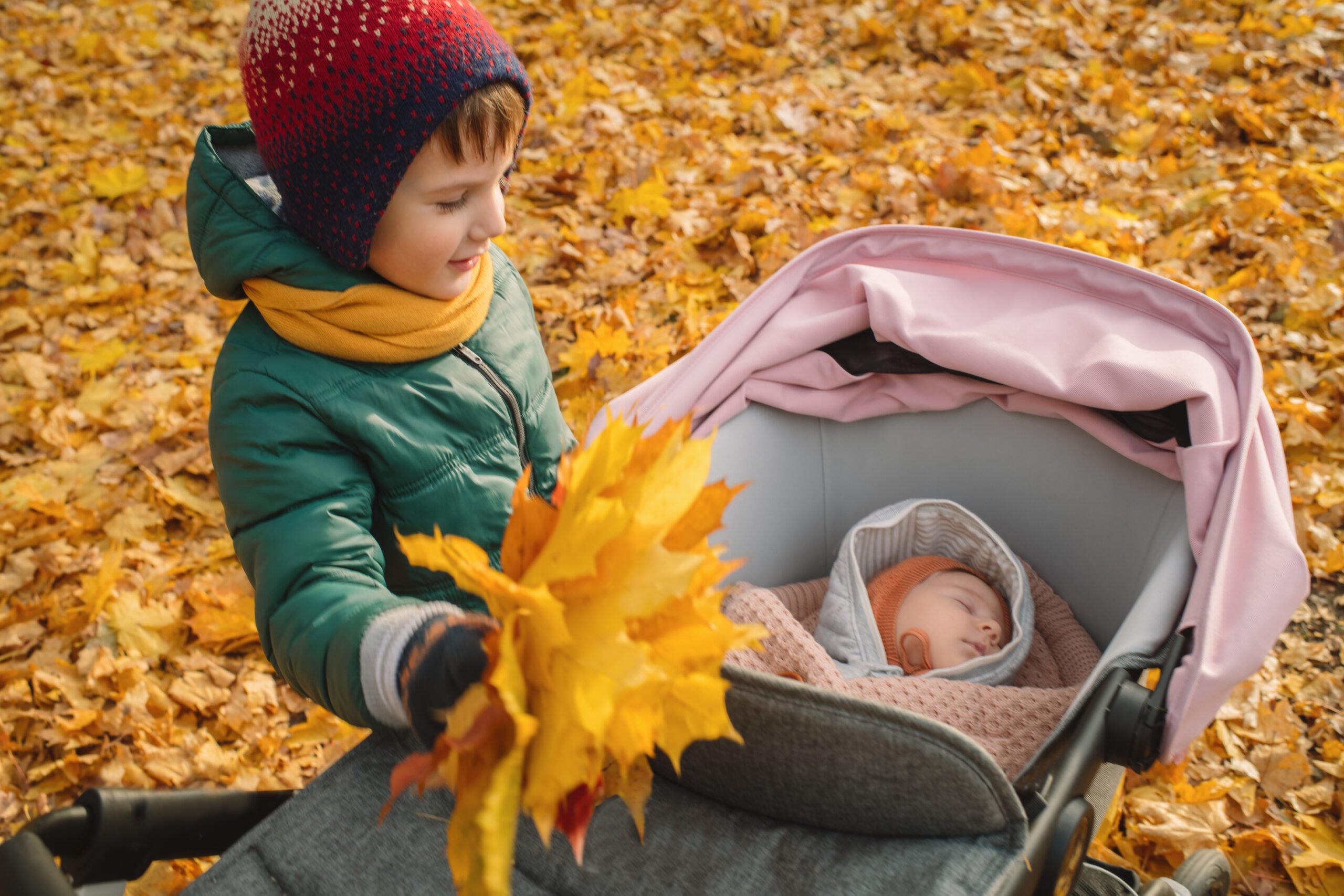 Children in autumn park