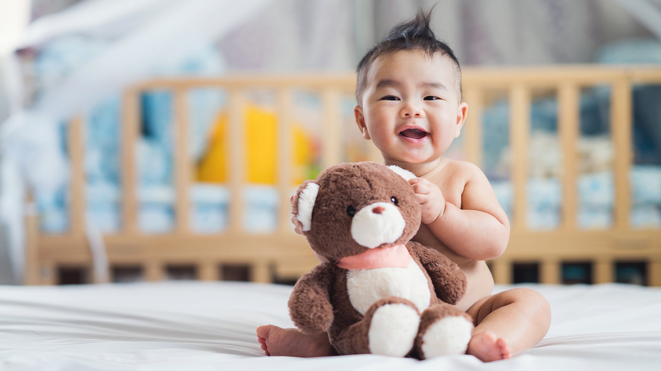 baby start laughing