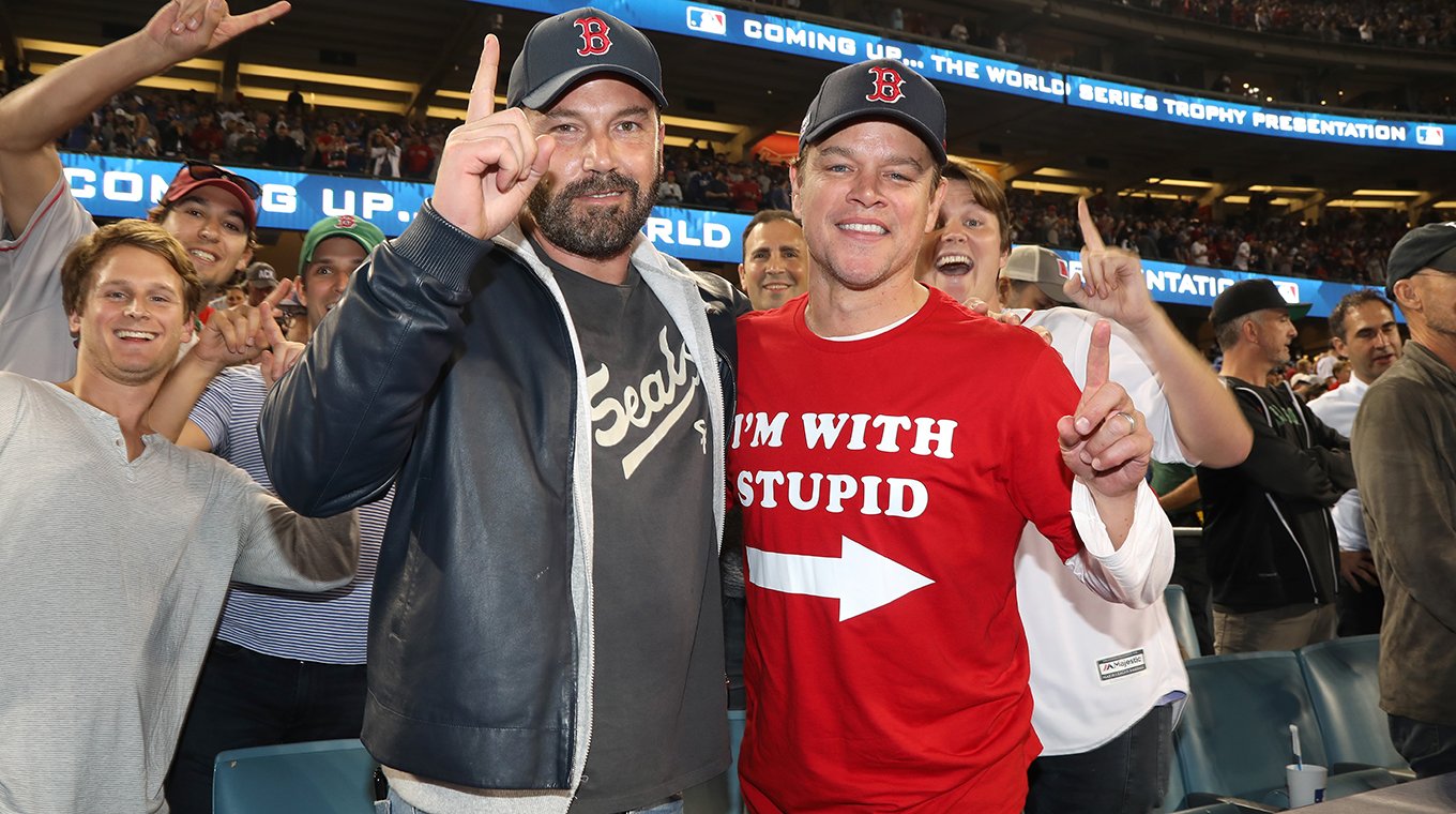 Celebrities At The Los Angeles Dodgers Game - World Series - Boston Red Sox v Los Angeles Dodgers - Game Five