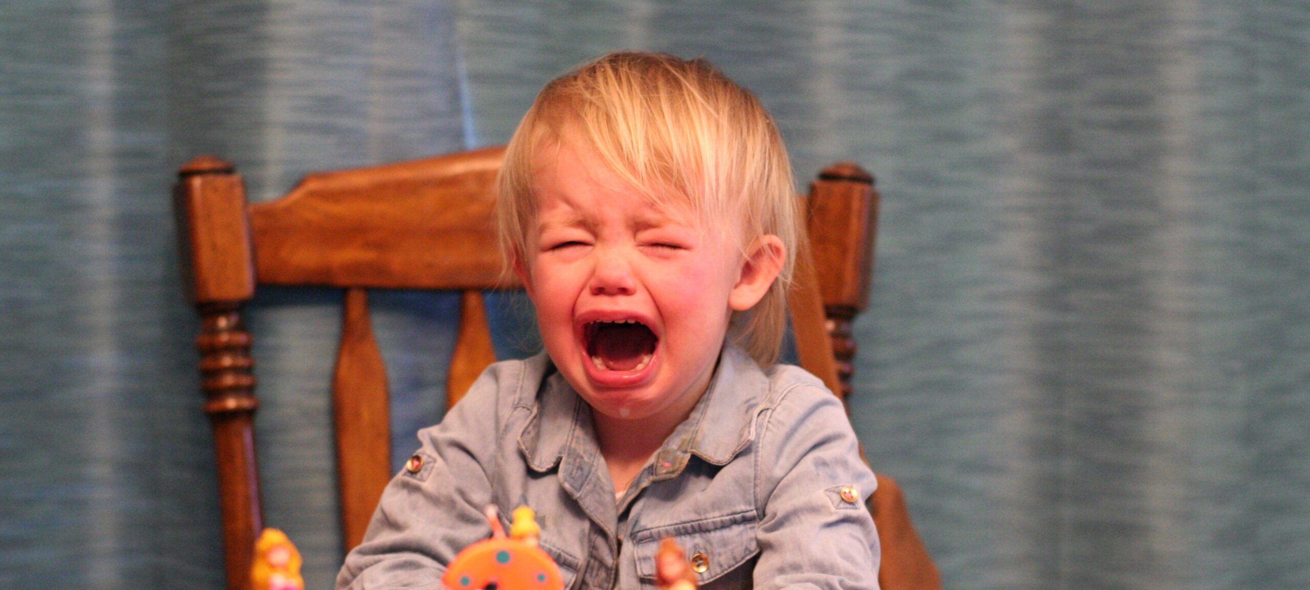 Crying toddler