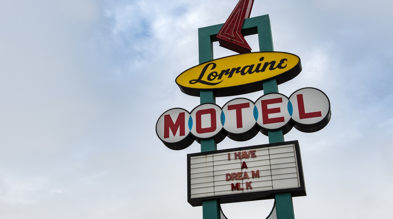The Lorraine Motel Sign at the National Civil Rights Museum
