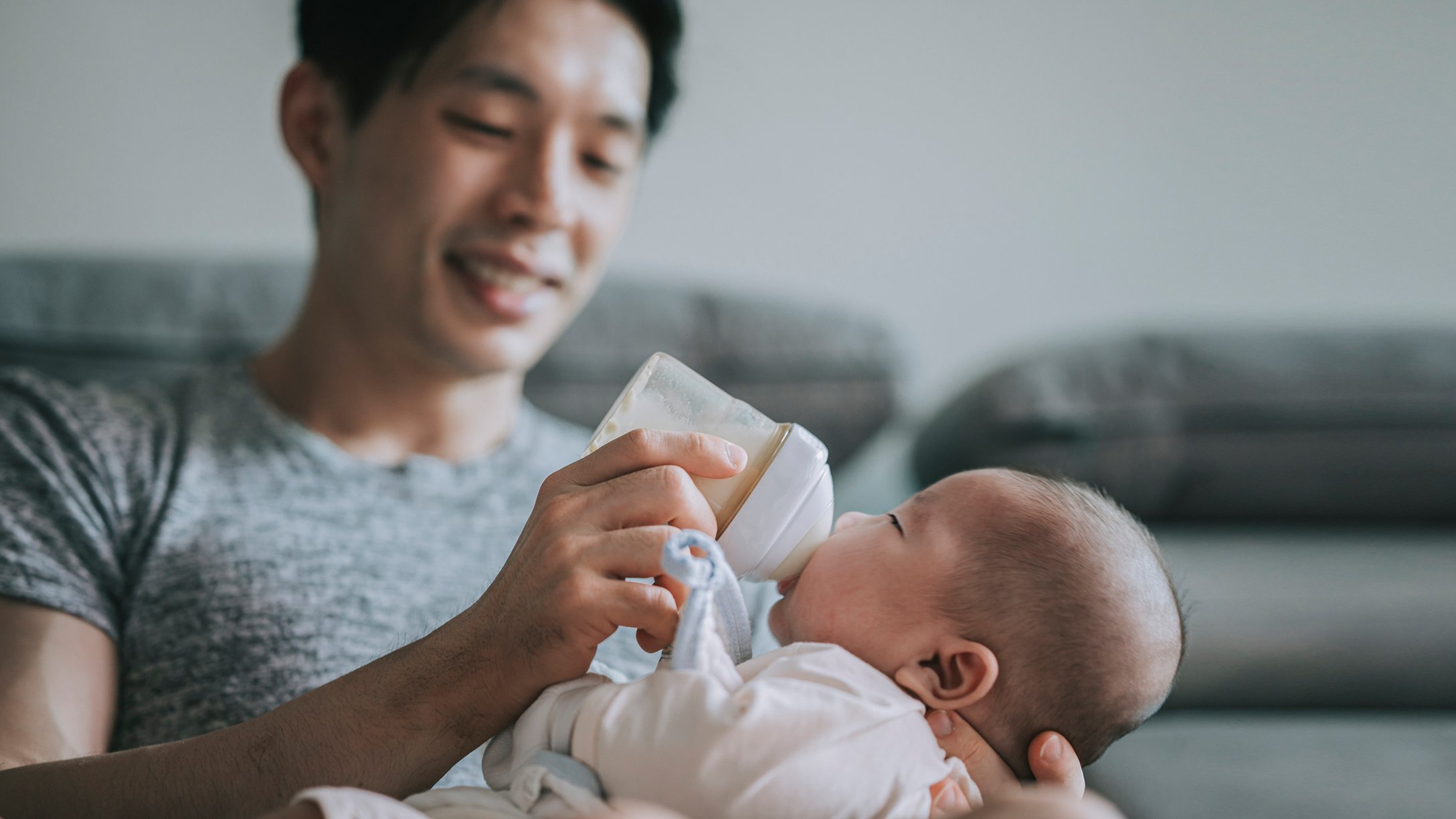feeding a newborn