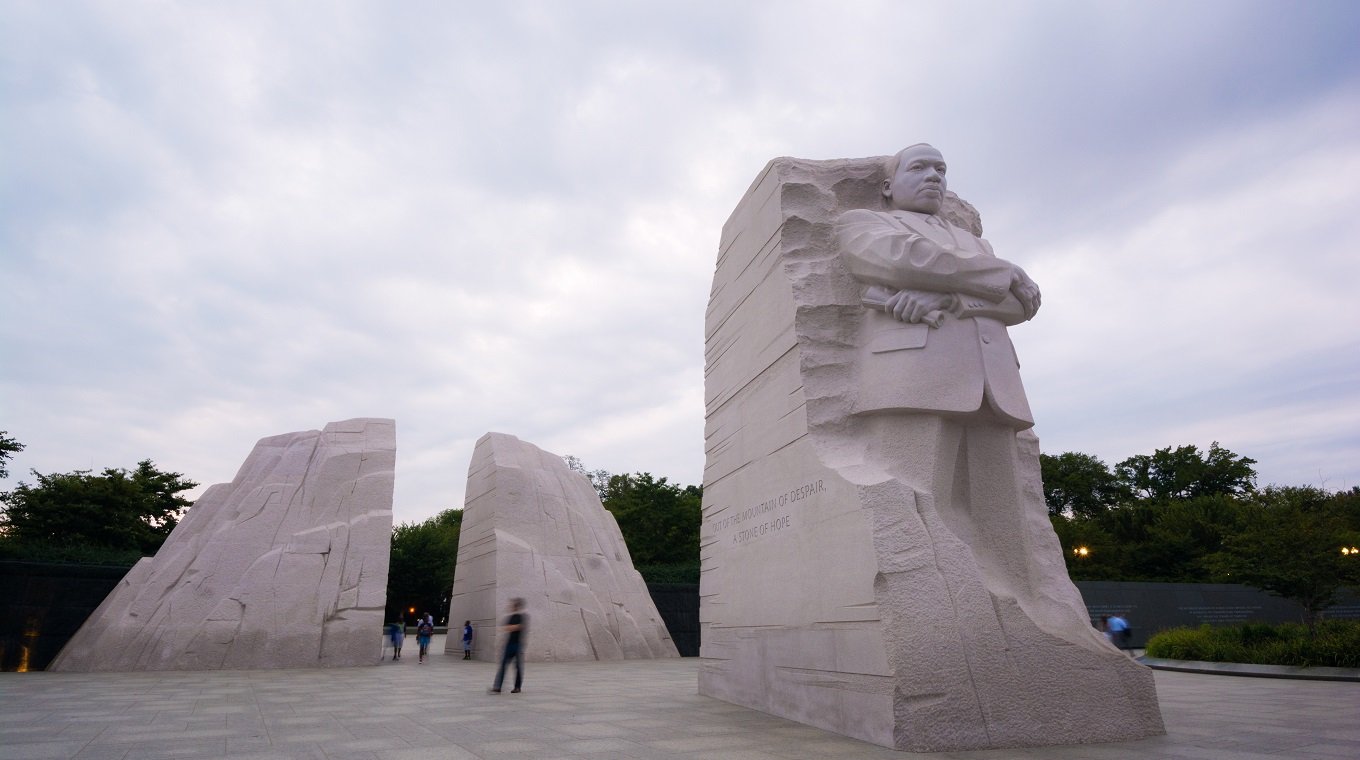 The Martin Luther King, Jr. Memorial located in Washington, DC