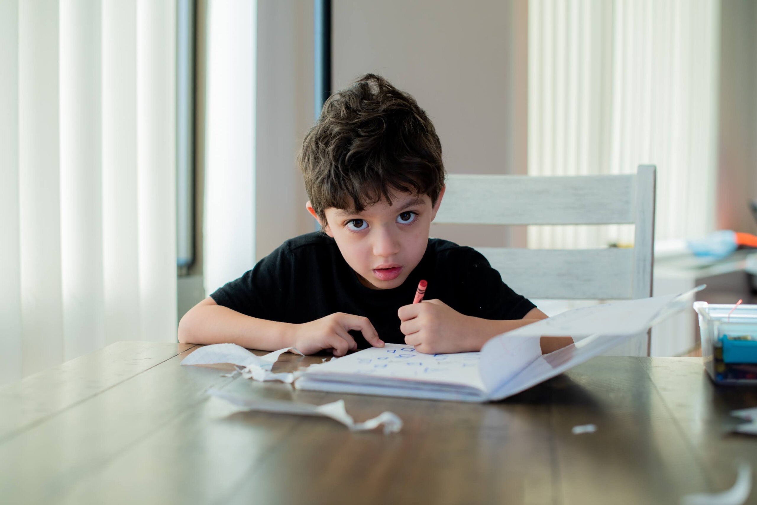 homeschooling-kid-writing-with-a-crayon t20 dxJ3Bo