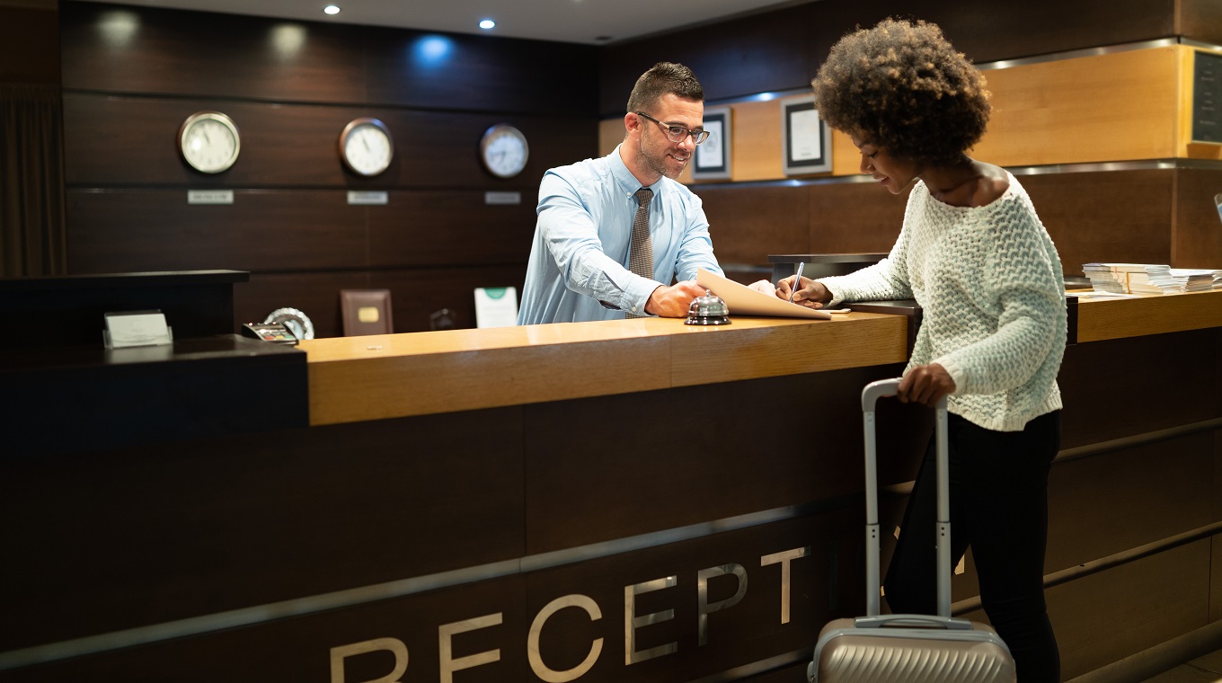 Tourist register in hotel