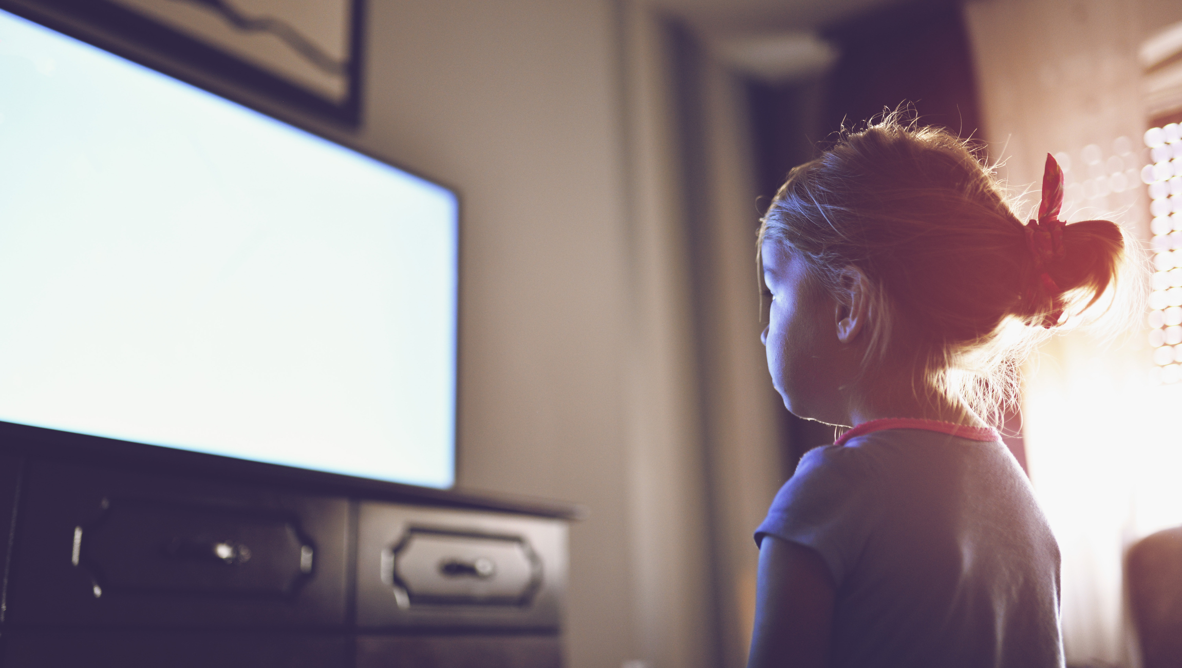 girl watching tablet