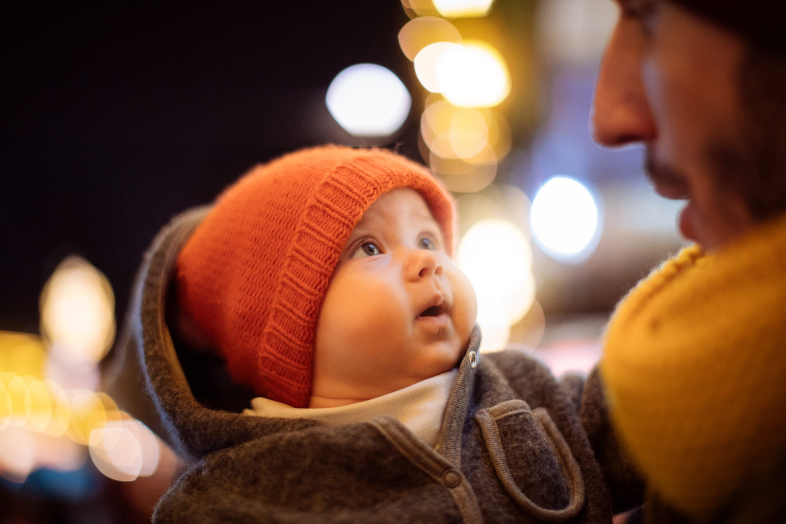 Baby and father