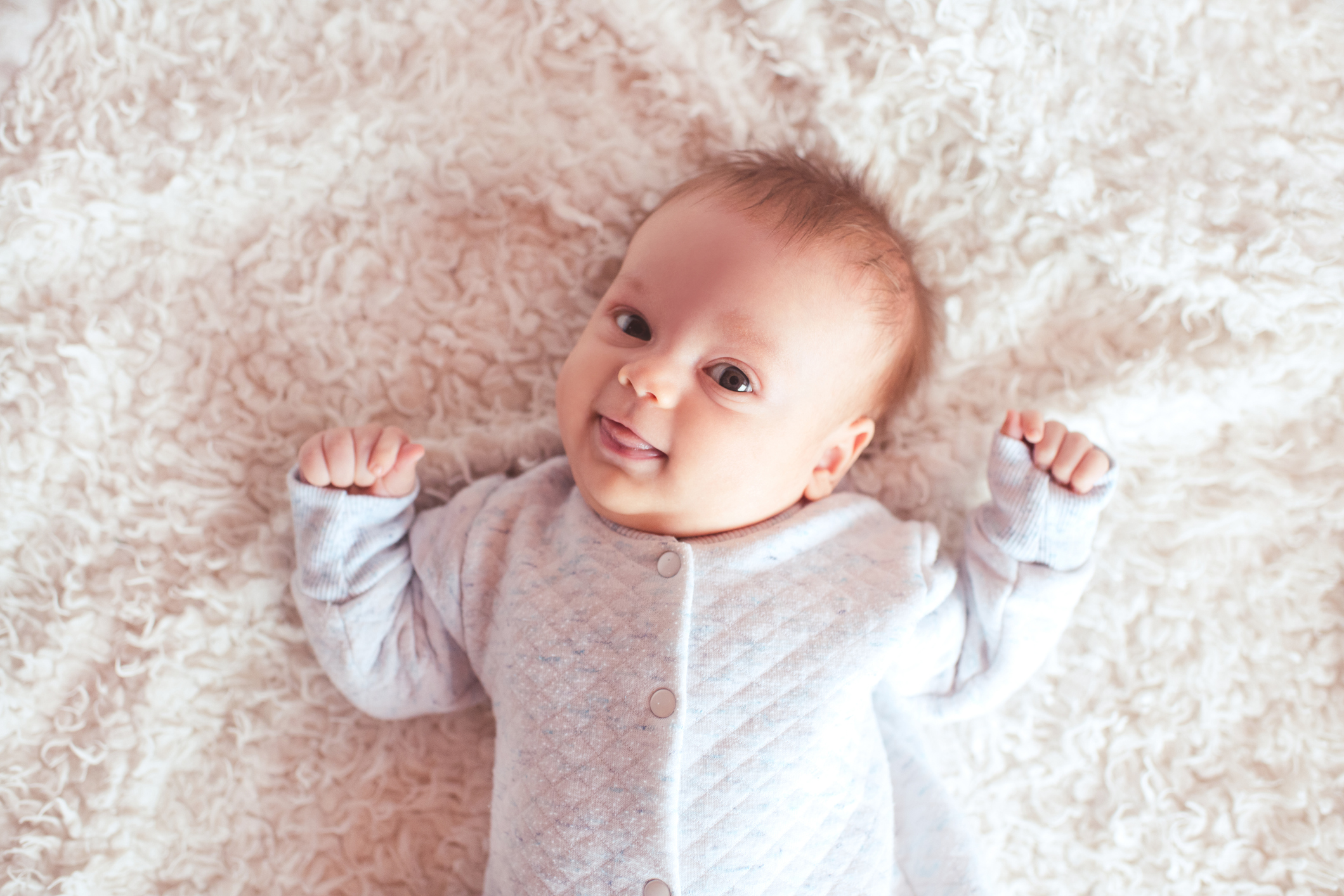 Cute smiling baby boy